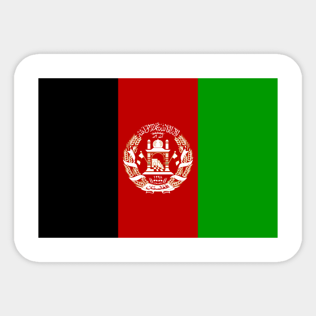 Afghanistan back Sticker by MarkoShirt